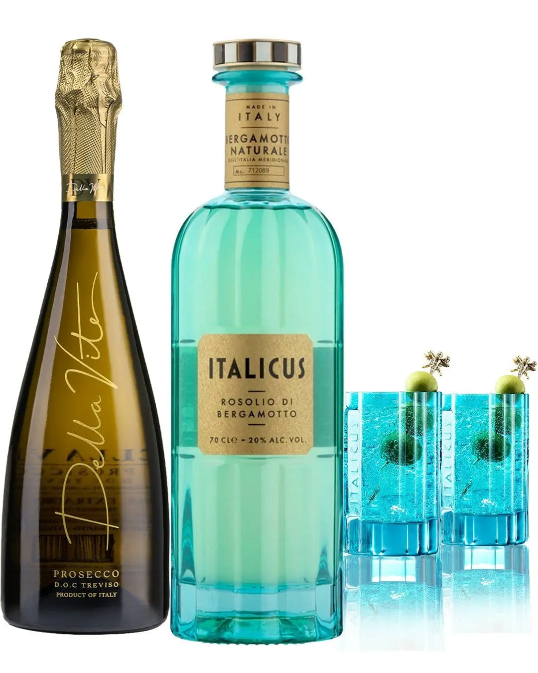 Italicus Rosolio X Della Vite Treveso Bundle with 2 Complementary Glasses Liqueurs & Other Spirits
