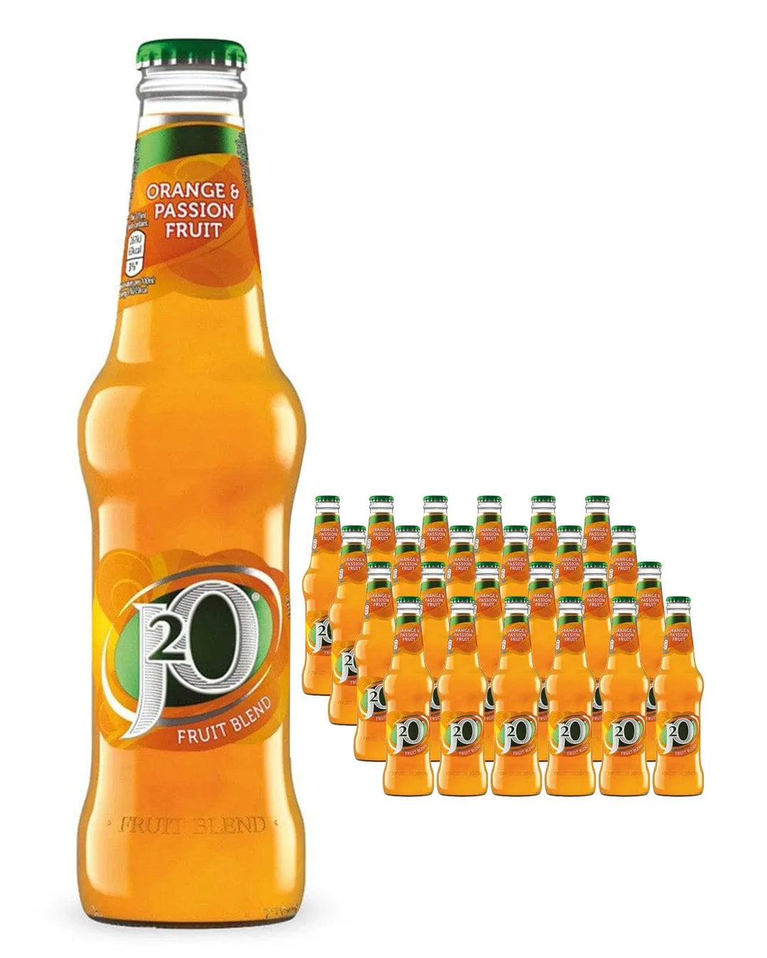 J2O Orange & Passion Fruit Glass Bottle Multipack, 24 x 275 ml Soft Drinks & Mixers 05010102129863
