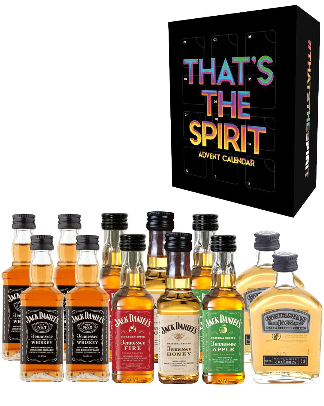 Jack Daniel's Advent Calendar, 12 x 5 cl Spirit Miniatures
