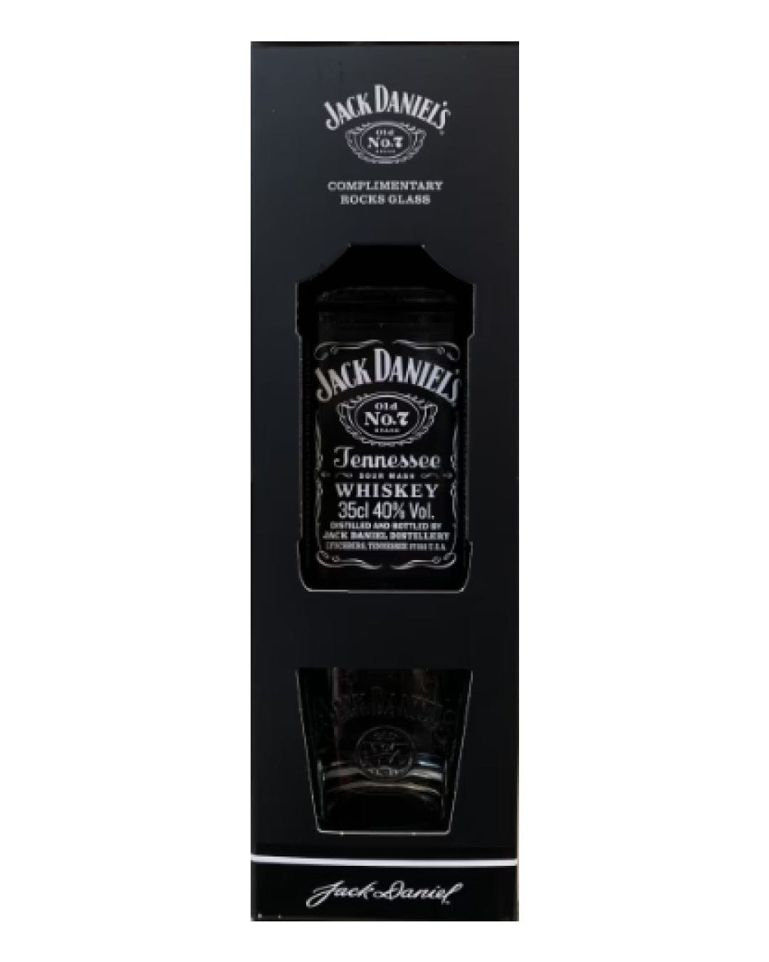 Jack Daniel's Tennessee Whiskey With Rocks Glass Gift Set, 35 cl Whisky