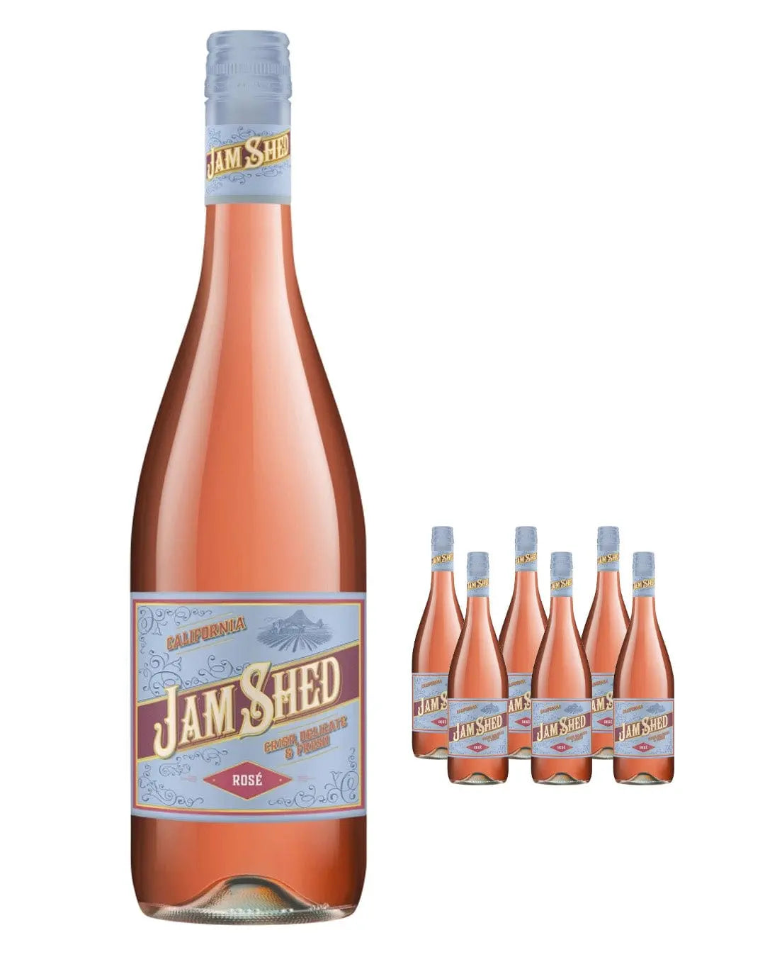 Jam Shed Rose Wine Case, 6 x 75 cl Wine Cases
