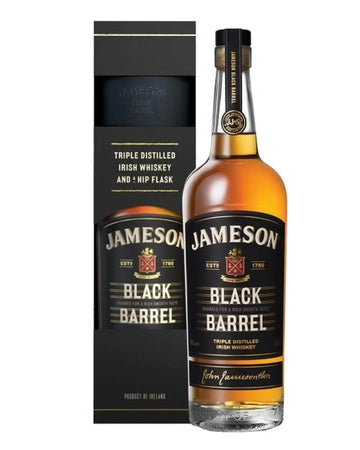 Jameson Black Barrel Irish Whisky Flask Gift Pack, 70 cl Whisky