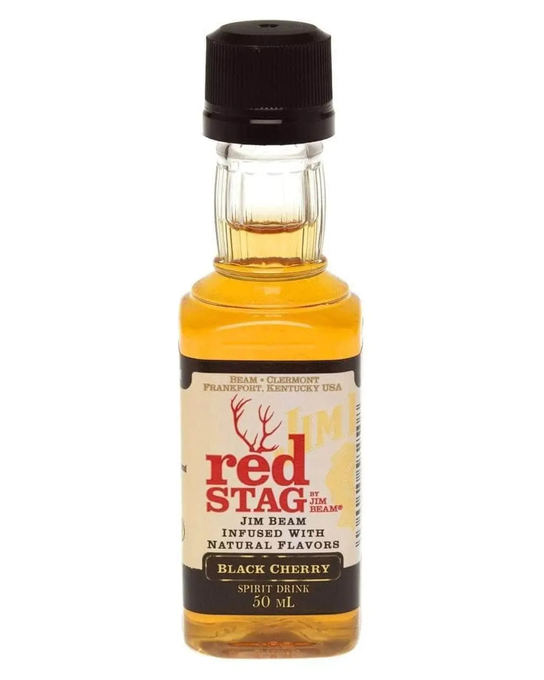 Jim Beam Red Stag Black Cherry Bourbon Whiskey Miniature, 5 cl Spirit Miniatures