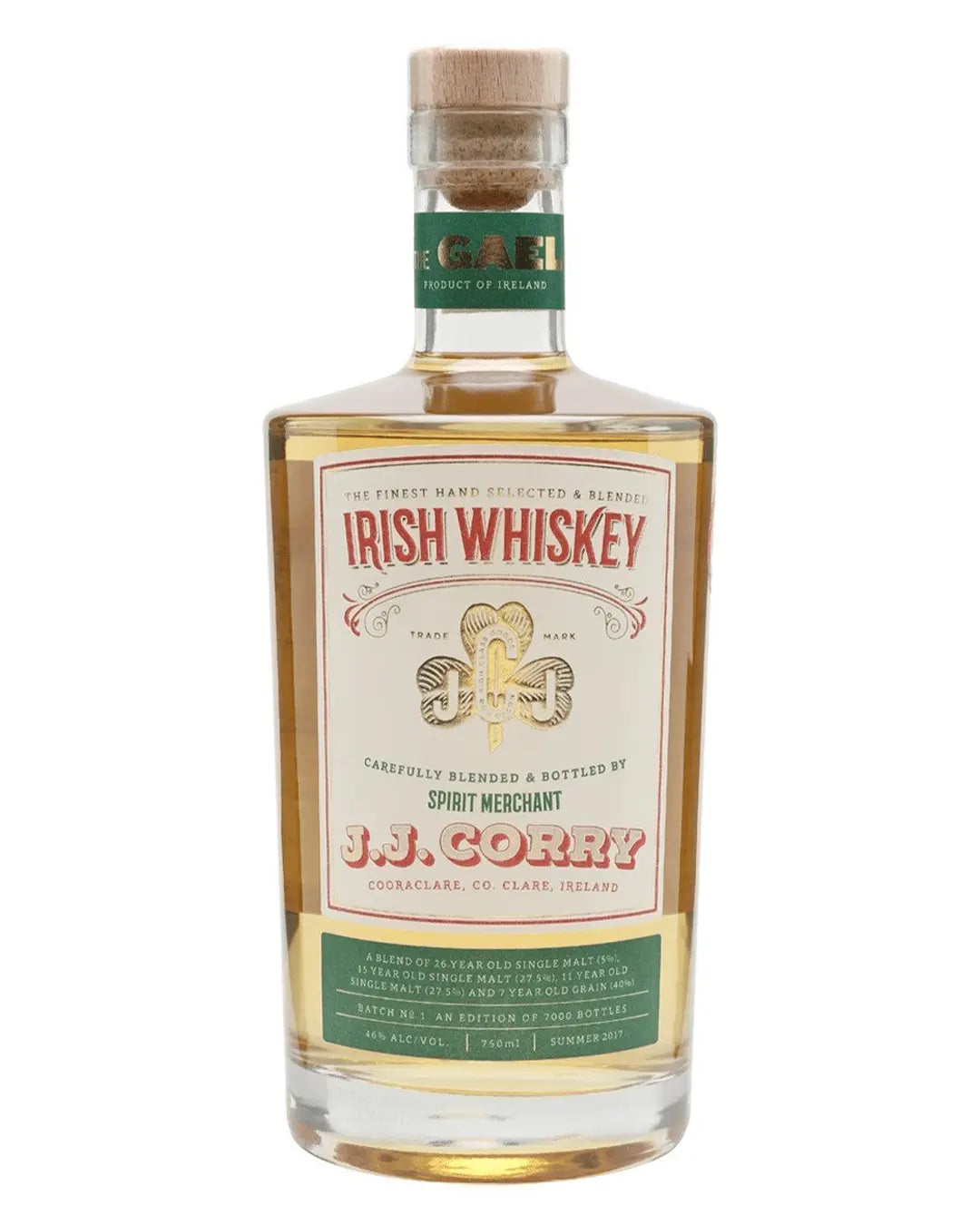 JJ Corry, The Gael Whisky, 70 cl Whisky 5391532630212