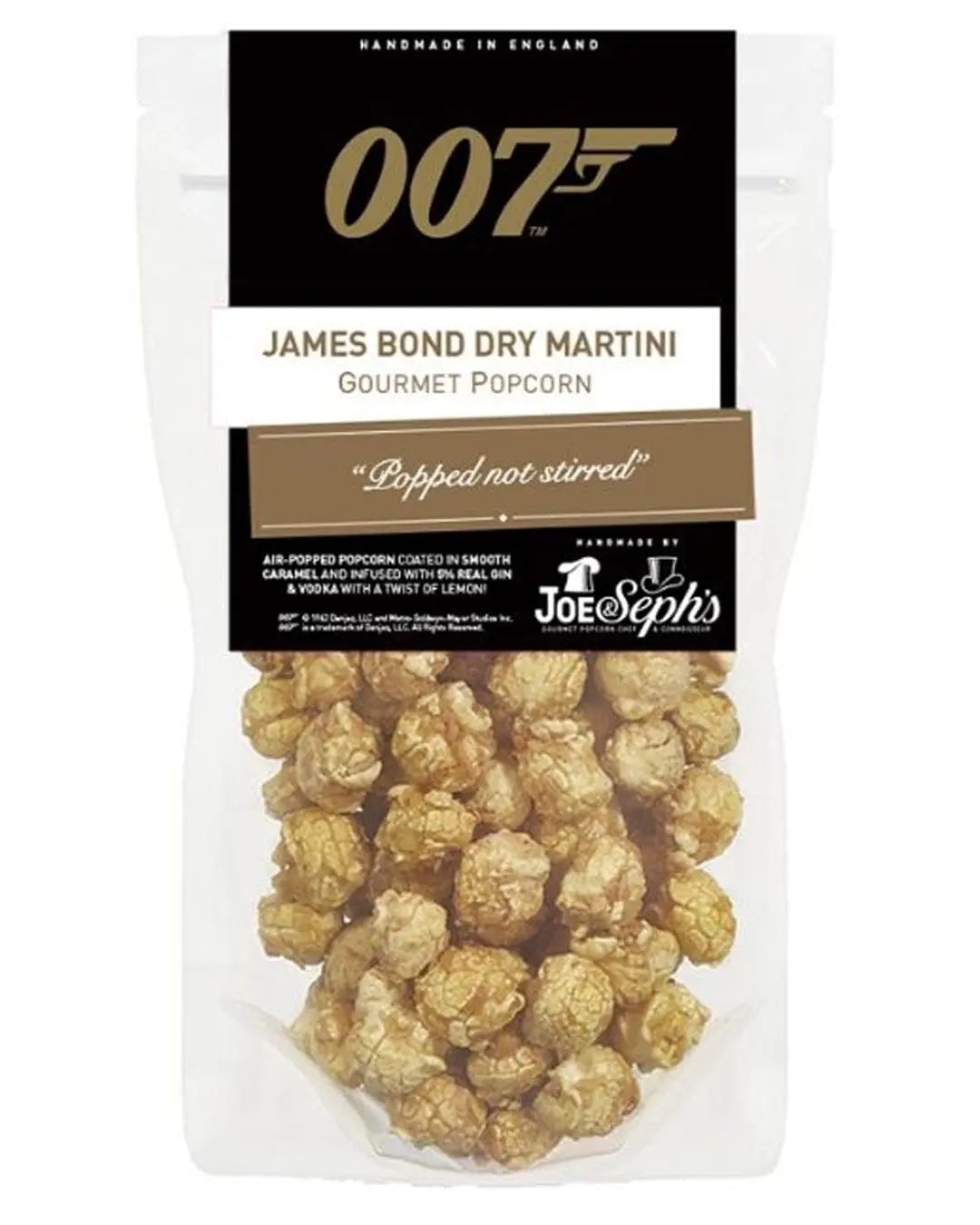 Joe & Seph's  007 James Bond Dry Martini Popcorn, 30 g Popcorn