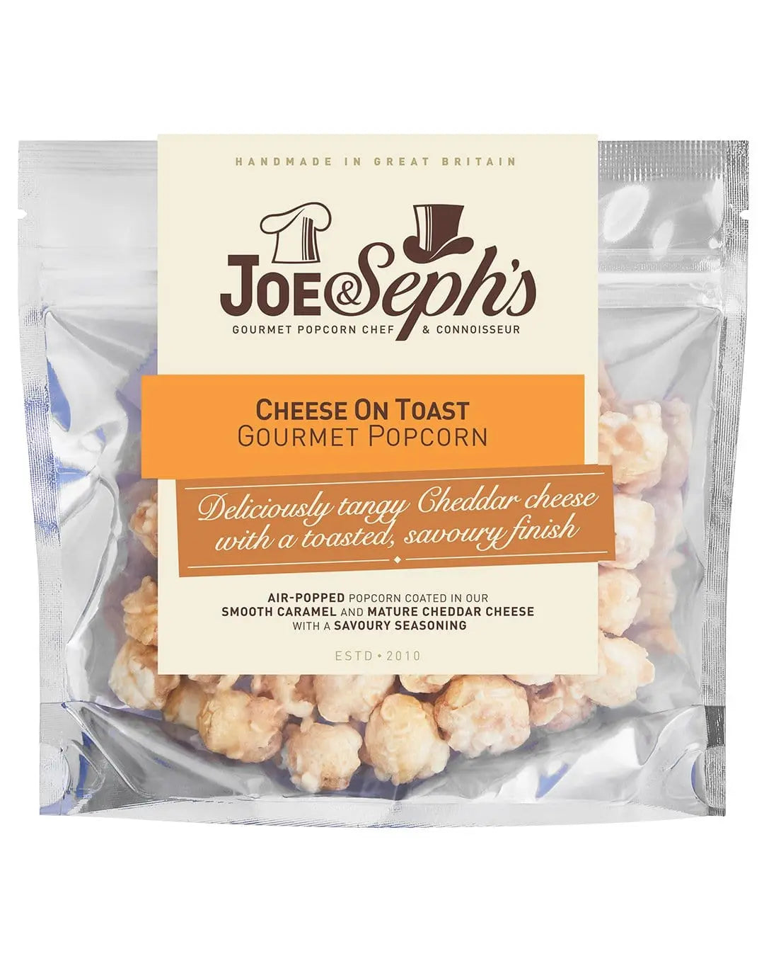 Joe & Seph's Cheese On Toast Popcorn Pouch, 32 g Popcorn 0708022174920