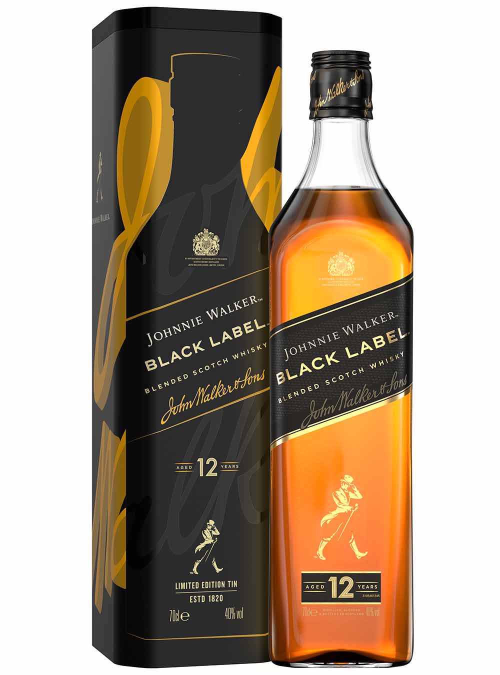 け*た様 Johnnie walker ウイスキー750ml 2本セット ジョニーウォーカー赤、黒2本セット[正規品] ギフトボックス入り