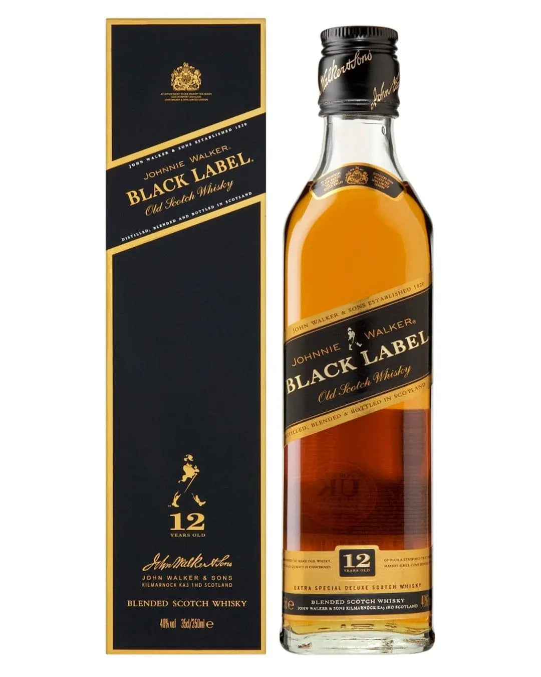 Johnnie Walker Black Label Whisky Half Bottle, 35 cl Whisky 5000267024806