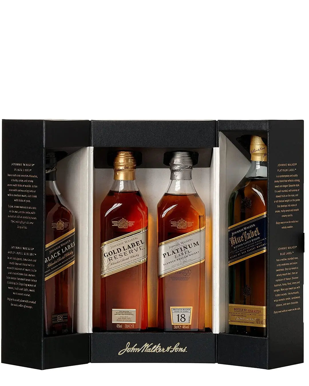 Johnnie Walker Whisky Collection Gift Pack , 4 x 20 cl Spirit Miniatures 5000267121017