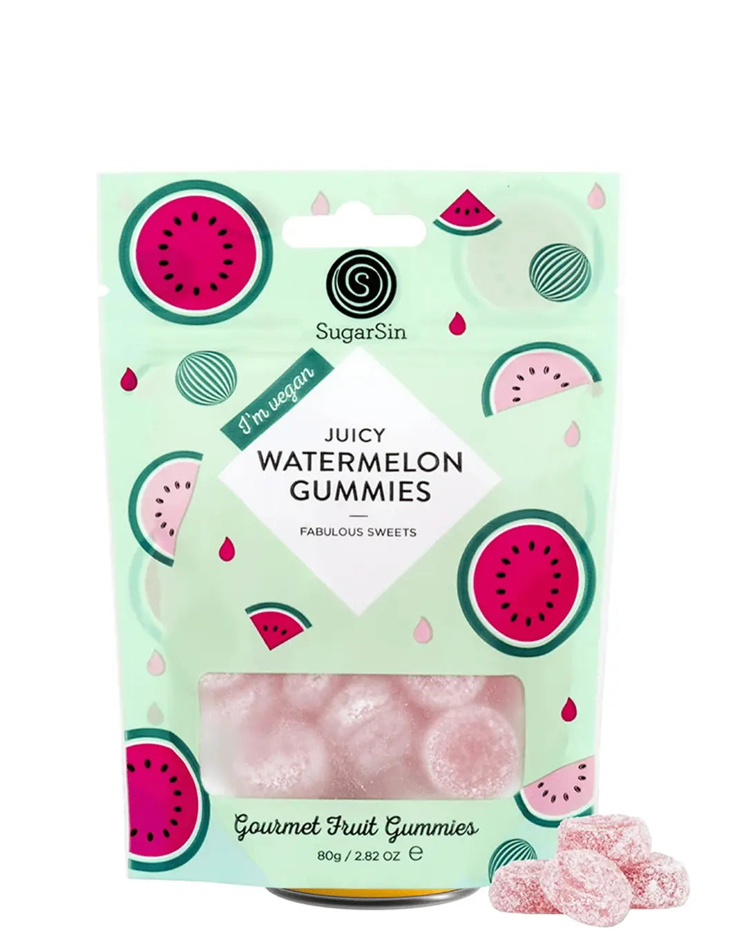 Juicy Watermelon Gummies, 100 g Sweets