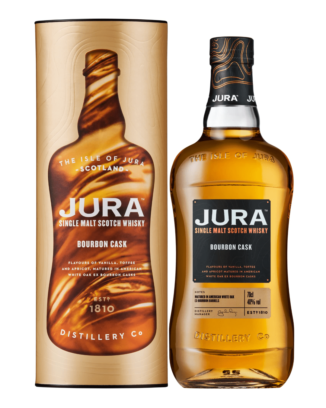 Jura Bourbon Cask Single Malt Scotch Whisky, 70 cl Spirits