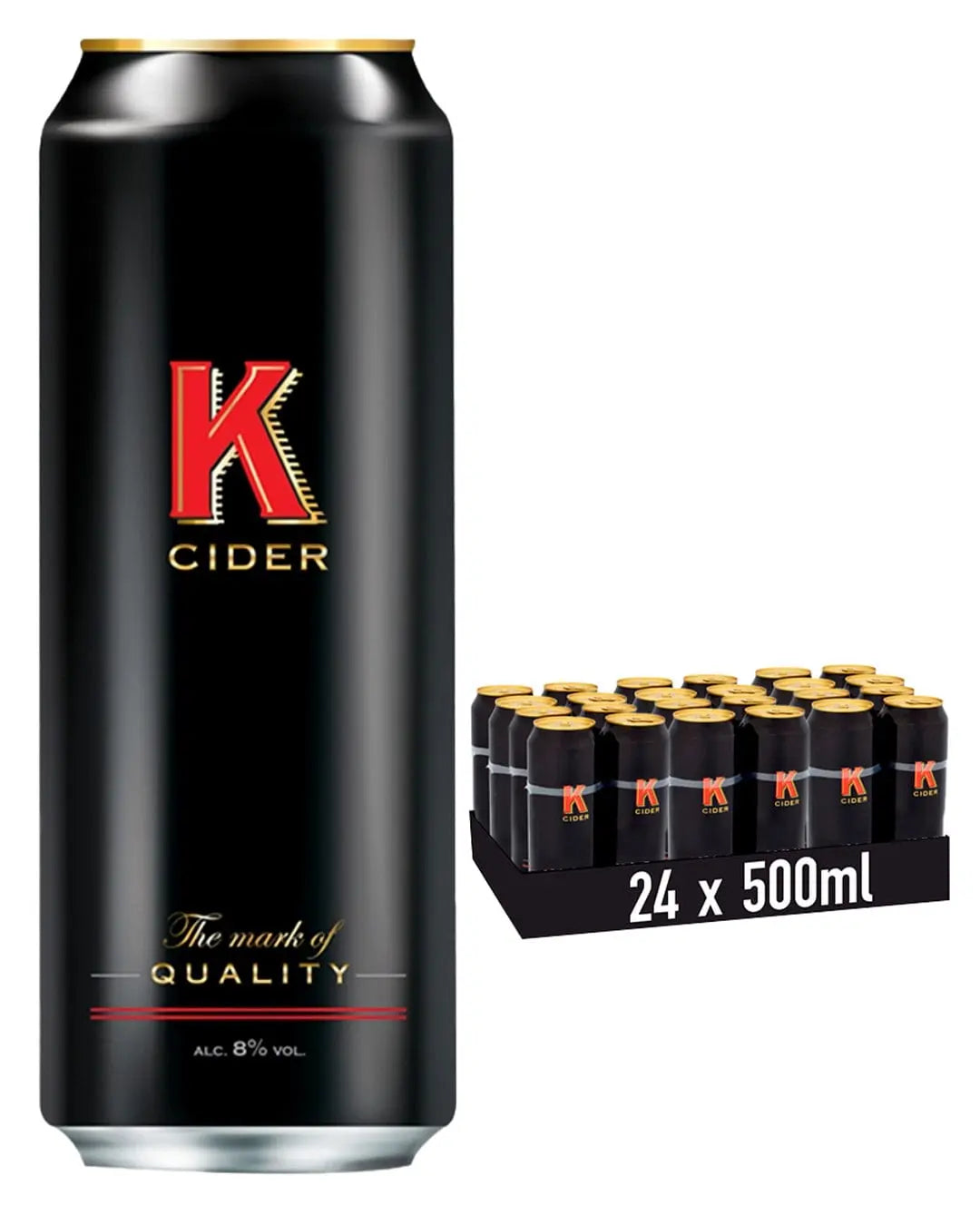 K Cider Cans Multipack, 24 x 500 ml Cider