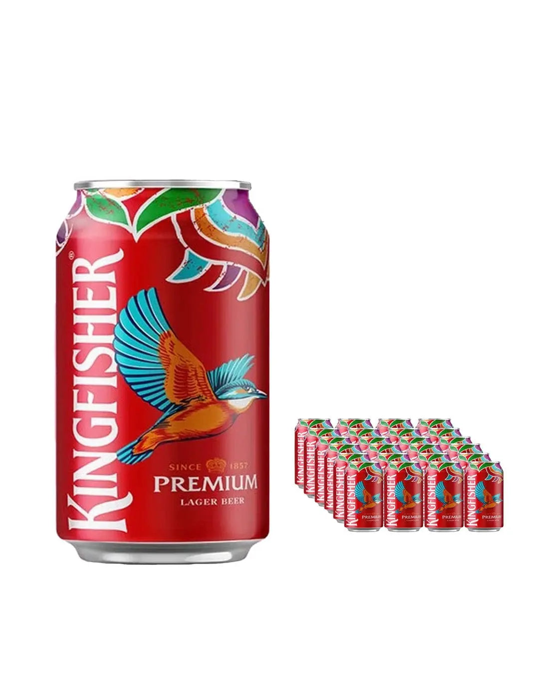 Kingfisher Premium Lager Beer Can Multipack, 24 x 330 ml Beer