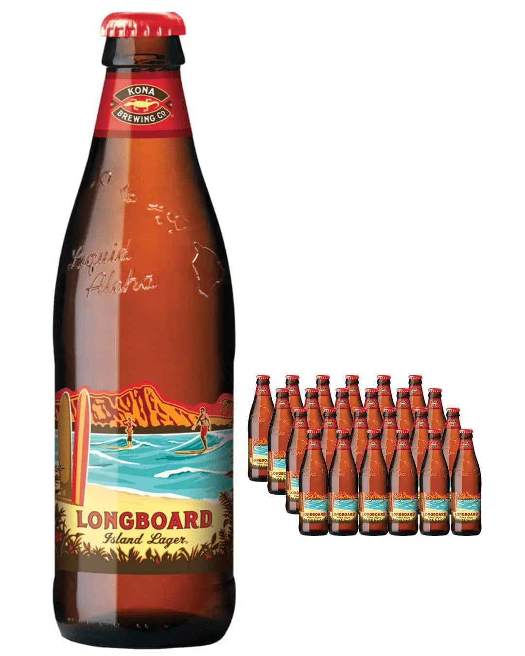 Kona Longboard Lager Bottle Multipack, 24 x 355 ml Beer 796030014949