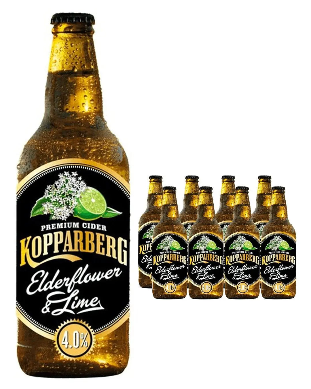 Kopparberg Elderflower & Lime Premium Cider Multipack, 8 x 500 ml Cider