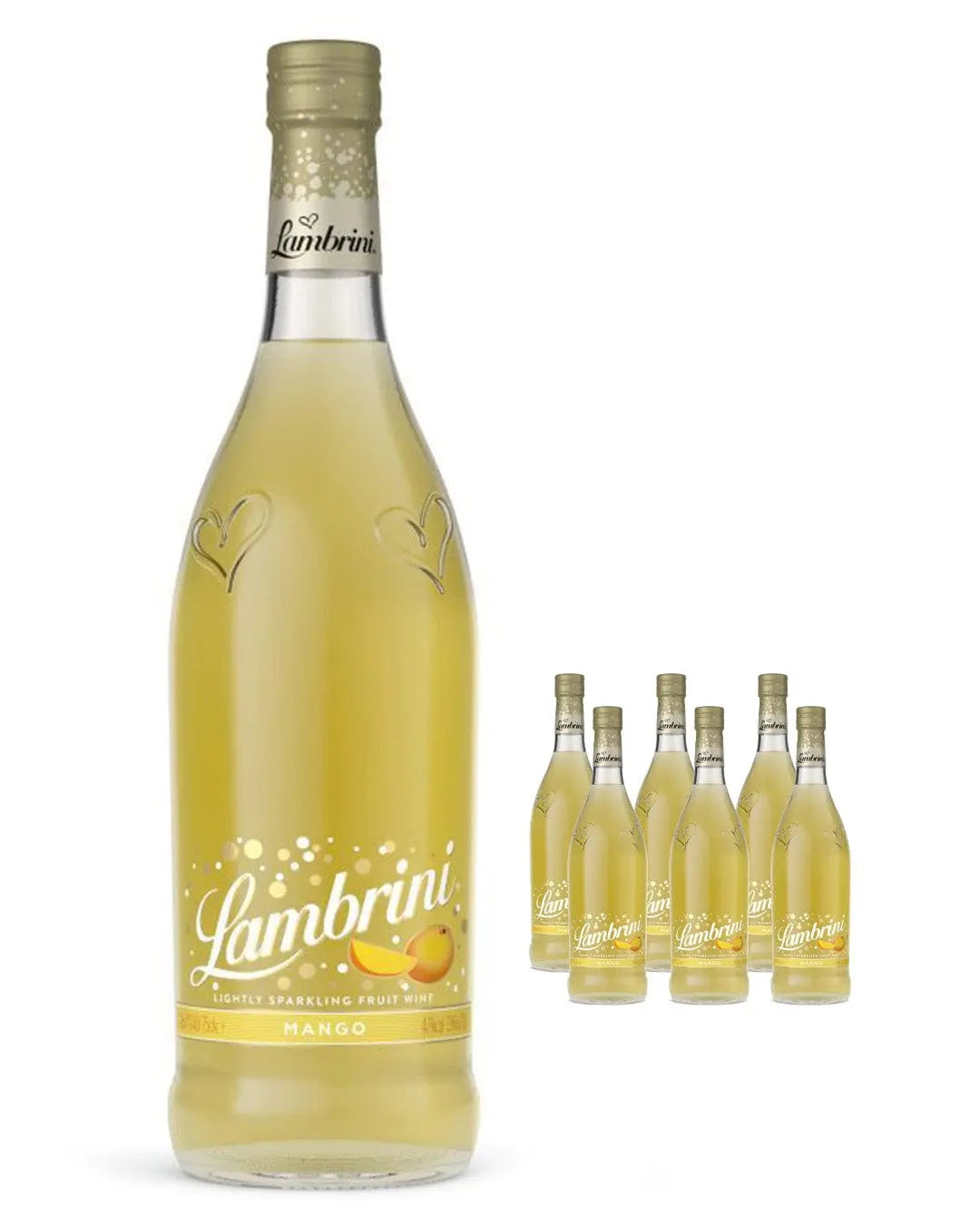 Lambrini Mango Slightly Sparkling Fruit Wine Case, 6 x 75 cl Wine Cases