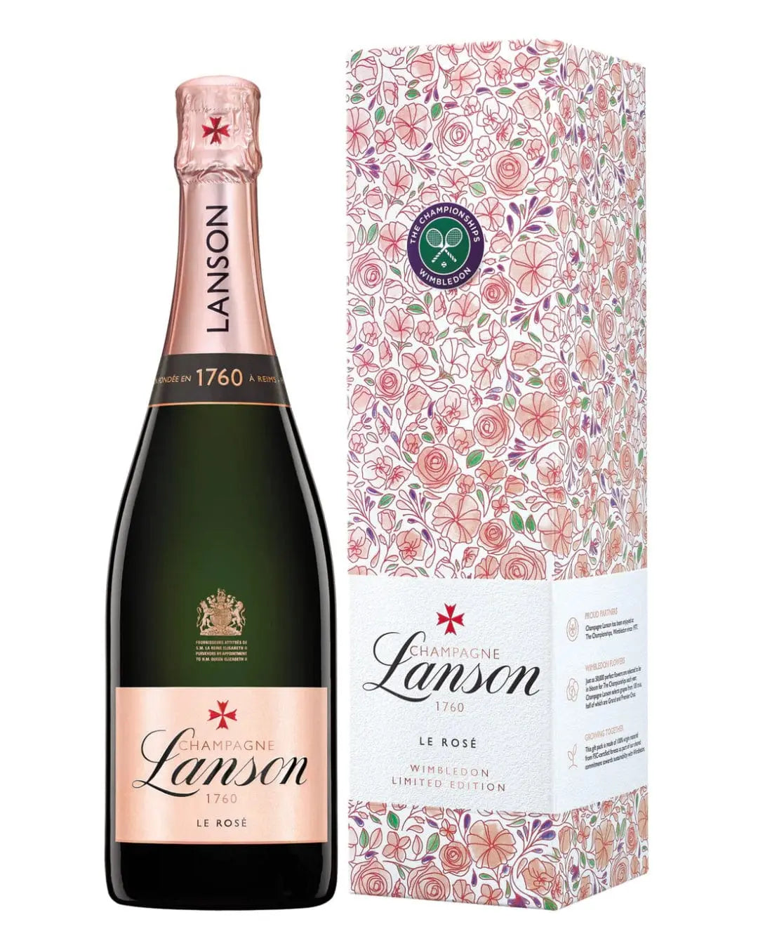 Lanson Le Rose Wimbledon Champagne Gift Box 2023, 75 cl Champagne & Sparkling 3029440008701