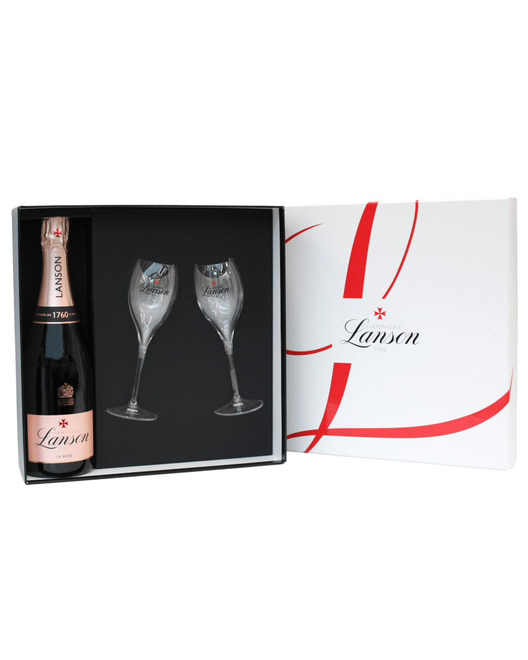 Lanson Rosé Flute Presentation Box Champagne, 75 cl Champagne & Sparkling 3029440003317