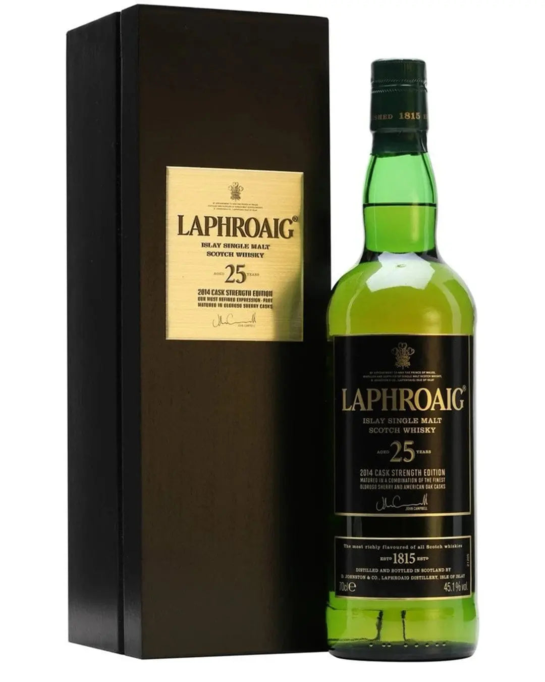 Laphroaig 25 Year Old Malt Whisky Cask Strength Bot.2014, 70 cl Whisky