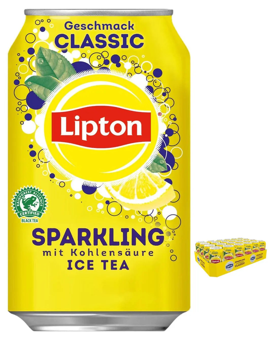 Lipton Sparkling Classic Ice Tea, 24 x 330 ml Soft Drinks & Mixers