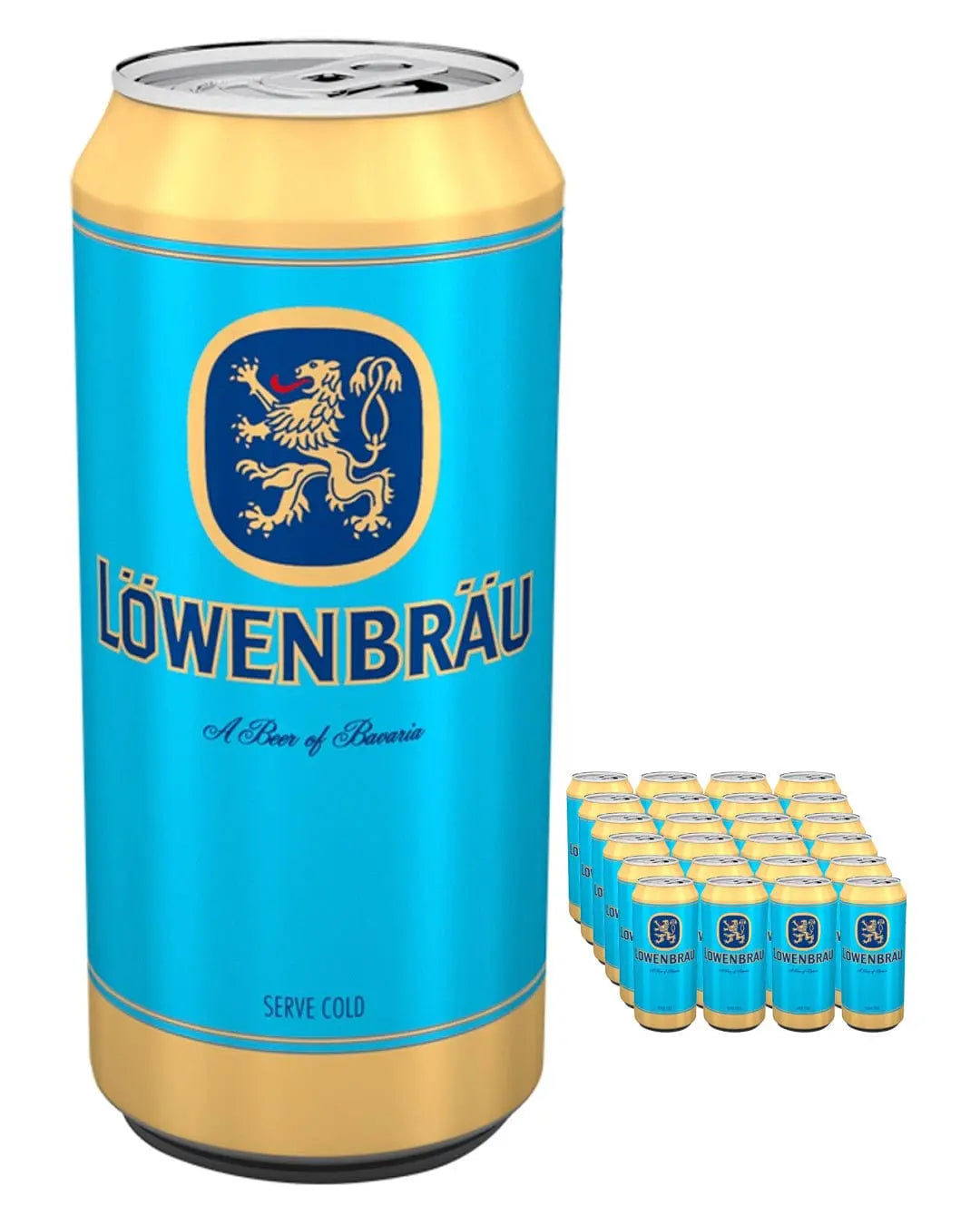 Löwenbräu Original German Helles Lager Beer Multipack, 24 x 500 ml Beer
