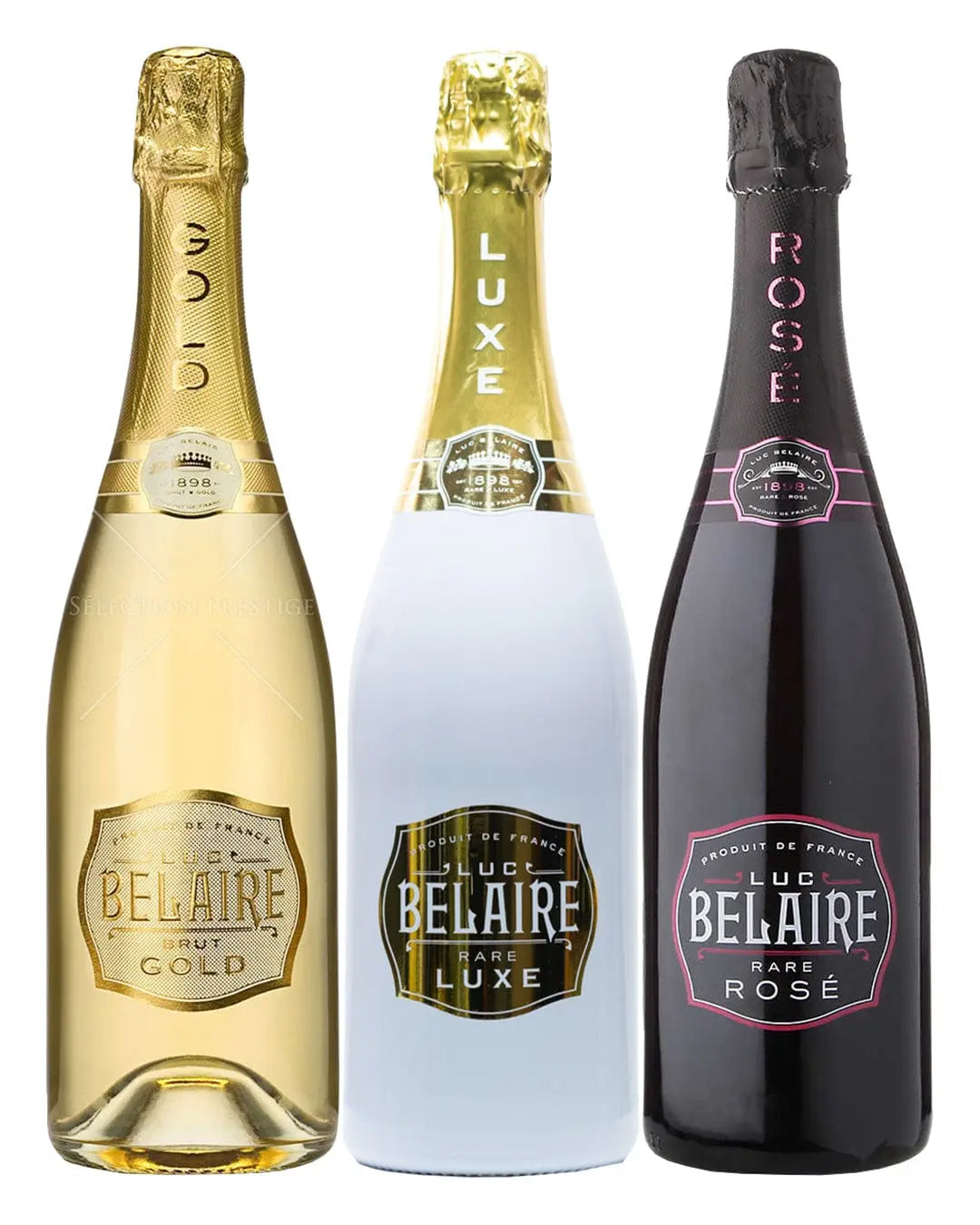 Luc Belaire Trio, 3 x 75 cl Champagne & Sparkling