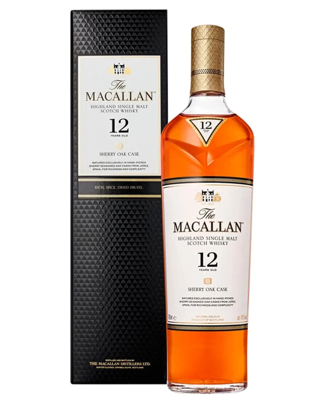 Macallan 12 Year Old Sherry Oak Whisky, 70 cl Whisky 5010314017408