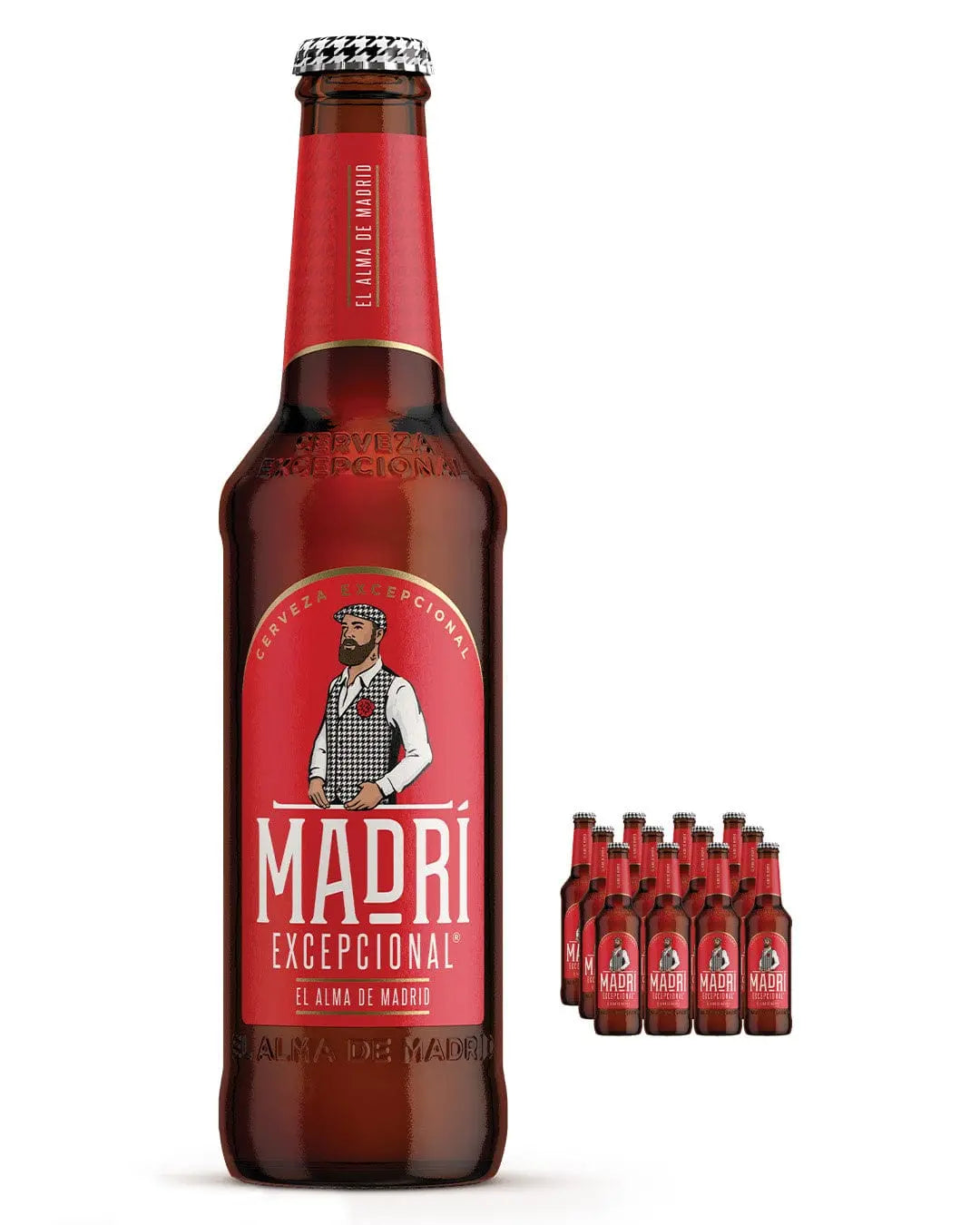 Madri Excepcional Lager Beer, 12 x 330 ml Beer 5010038484067