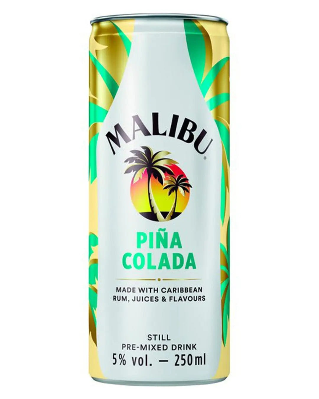 Malibu Pina Colada Pre-Mixed Can, 250 ml Ready Made Cocktails