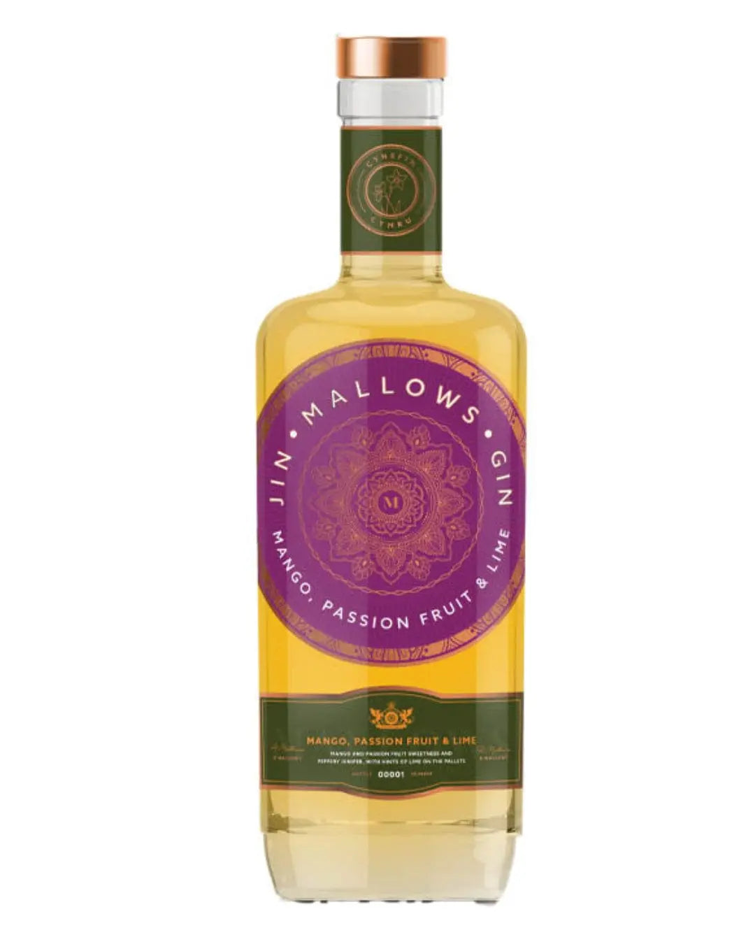 Mallows Mango, Passion Fruit & Lime Flavoured Gin, 70 cl Gin