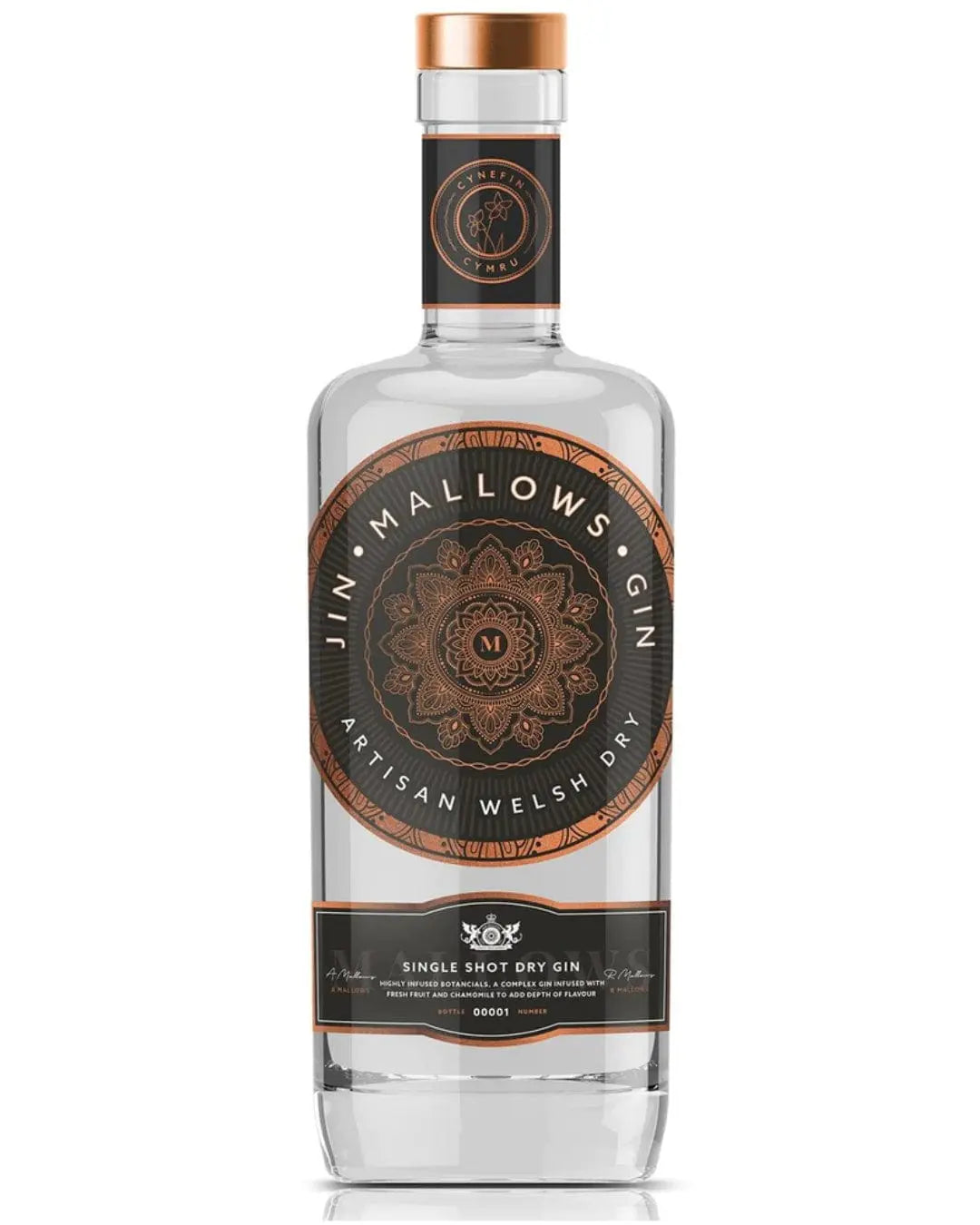 Mallows Welsh Dry Gin, 70 cl Gin