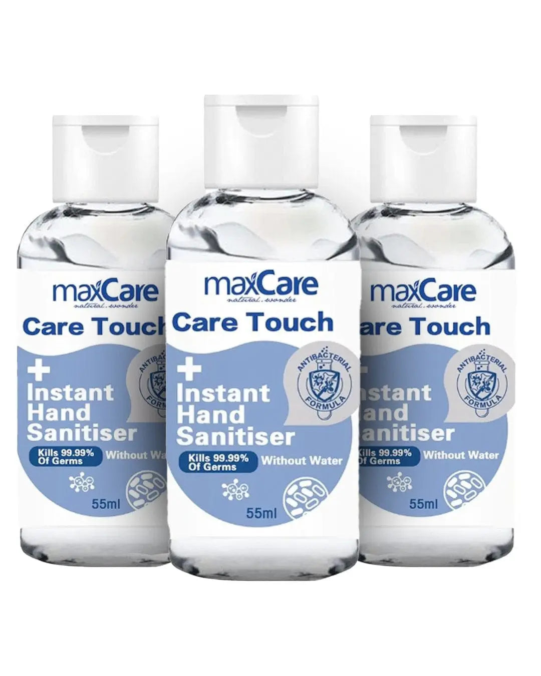 Max Care Hand Sanitiser (75% Alc.) Multipack, 3 x 55 ml Hand Sanitizers