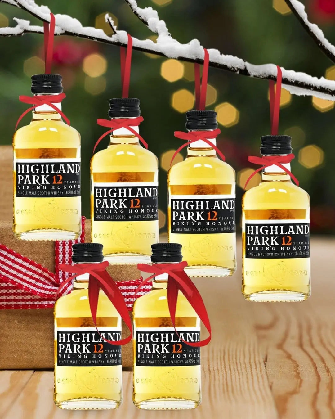 Merry Baubles - Highland Park 12 Year Old Whisky Miniature Set Spirit Miniatures 5010314505202