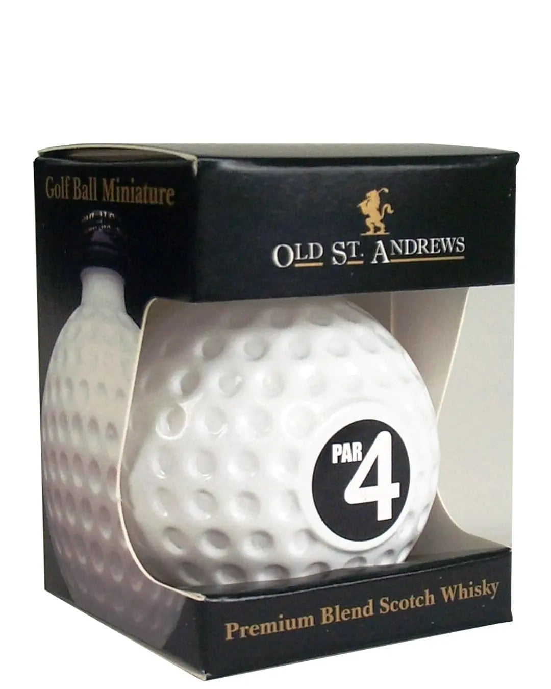 Miniature Scotch whisky filled sprayed golf ball bottle, 5 cl Spirit Miniatures 5011995001397