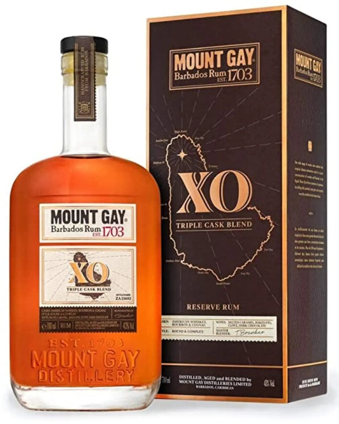 Mount Gay XO Rum, 70 cl Rum 9501007803508