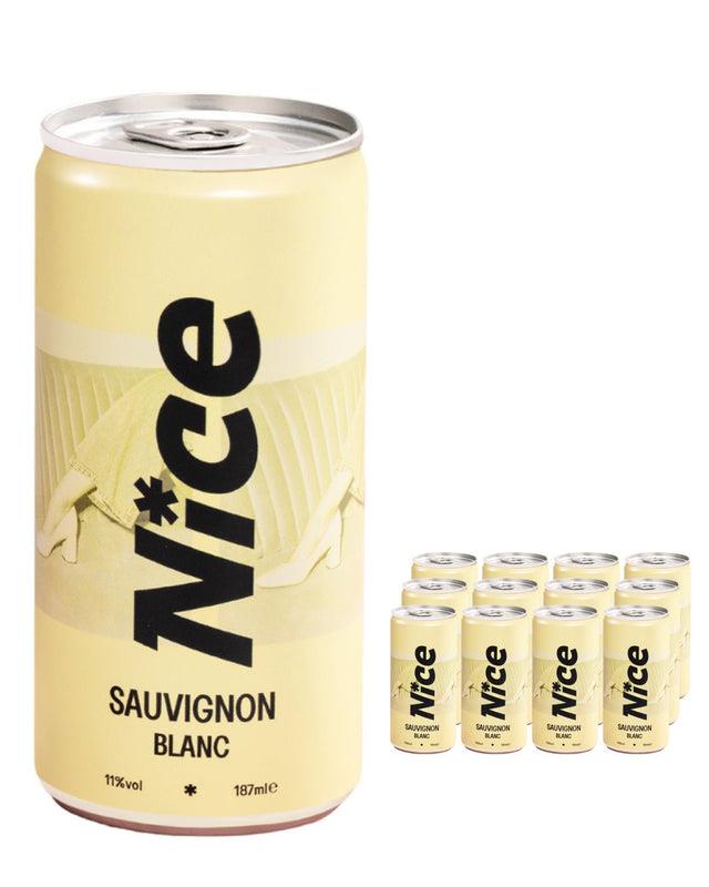 Nice Sauvignon Blanc Can Multipack, 12 x 187 ml white-wine