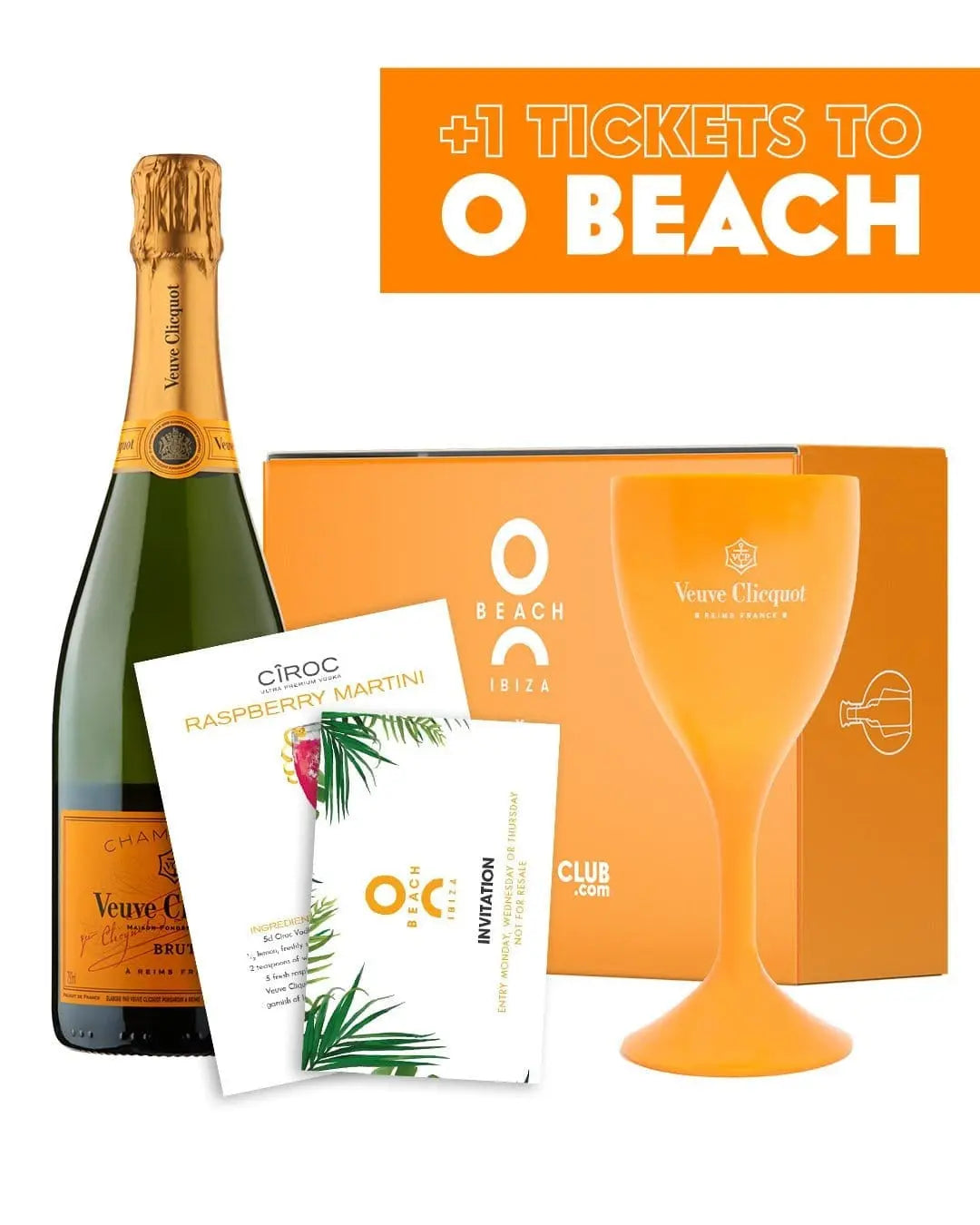 O Beach x The Bottle Club Veuve Clicquot VIP Gift Box Champagne & Sparkling
