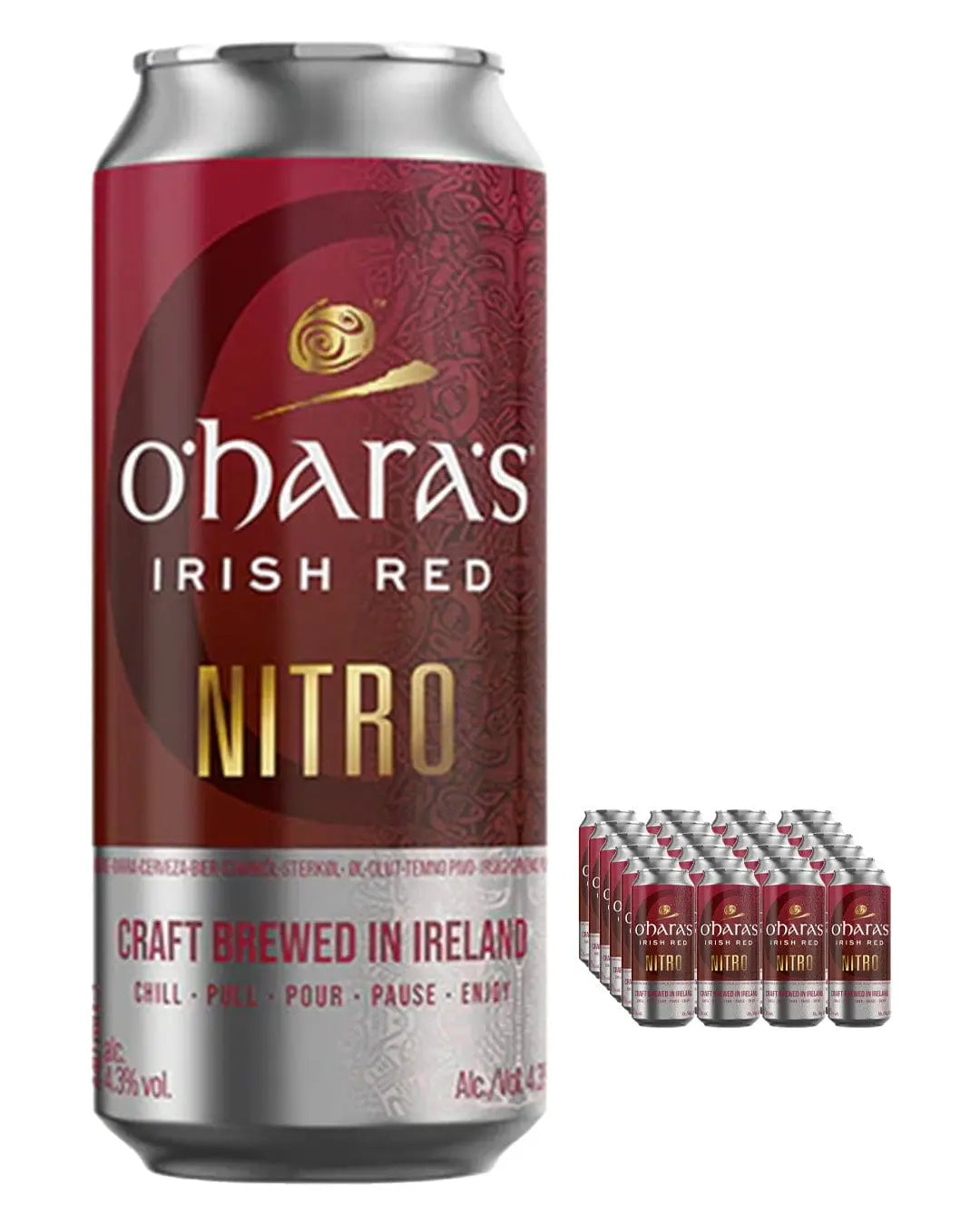 O'Hara's Irish Red Nitro Stout, 24 x 440 ml Beer