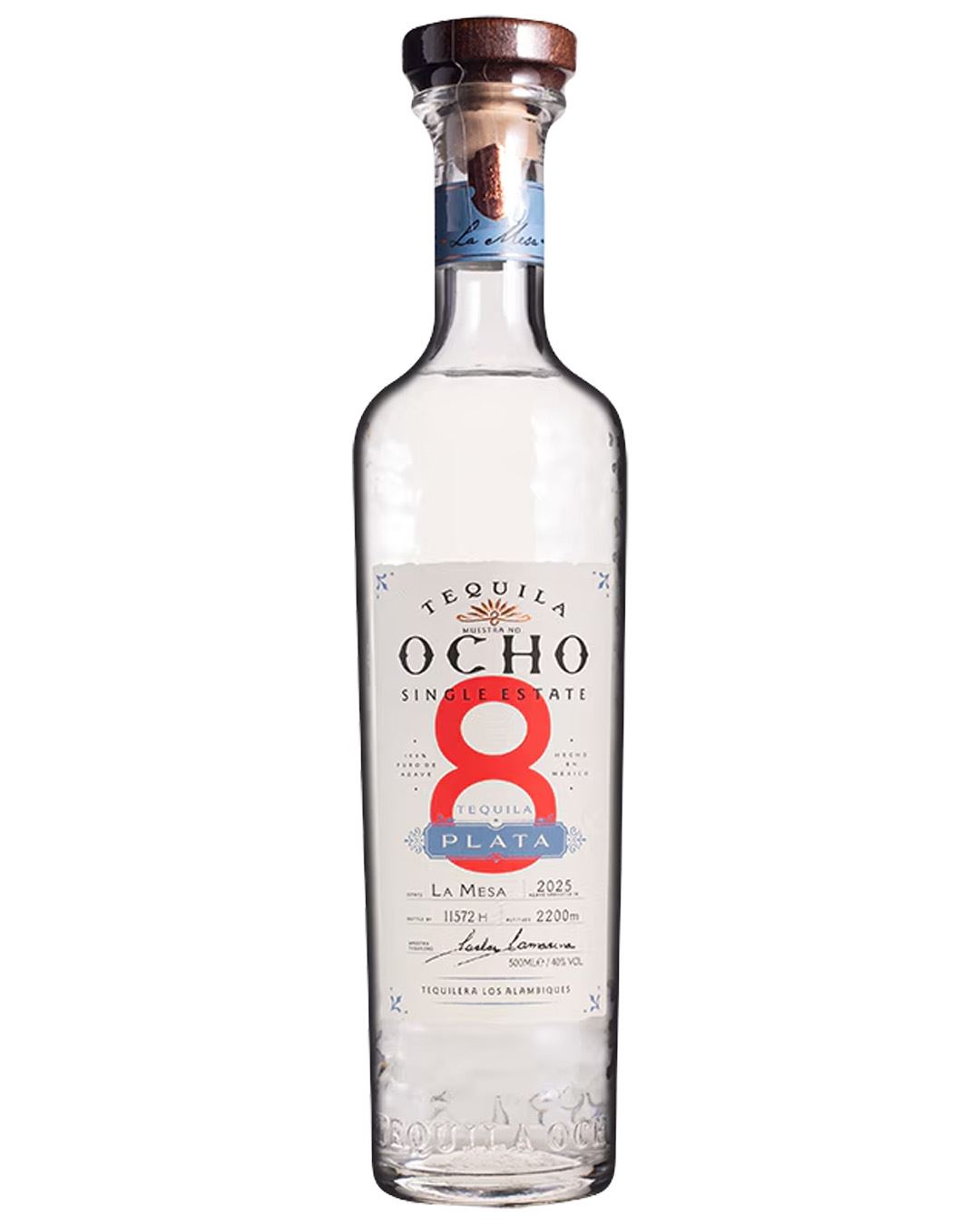 Ocho Plata Tequila, 50 cl tequila-mezcal 828087000207