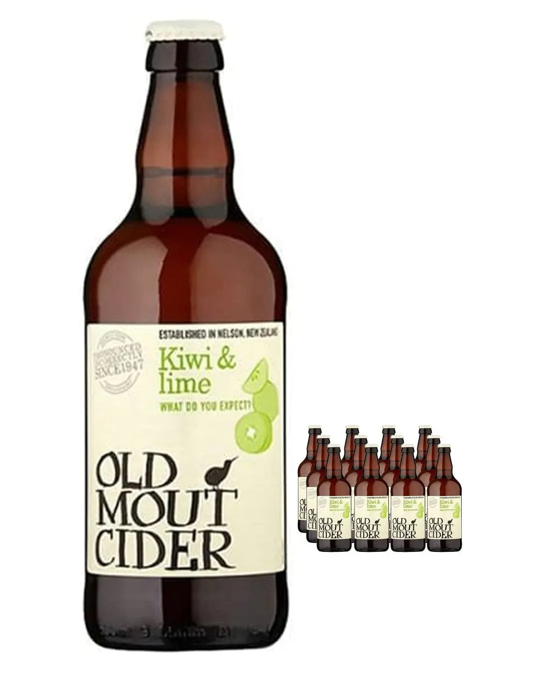 Old Mout Kiwi & Lime Cider Multipack, 12 x 500 ml BBE 23/06/2023 Cider