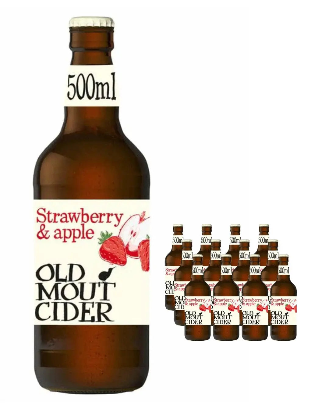 Old Mout Strawberry & Apple Cider Multipack, 12 x 500 ml Cider 5035766050469