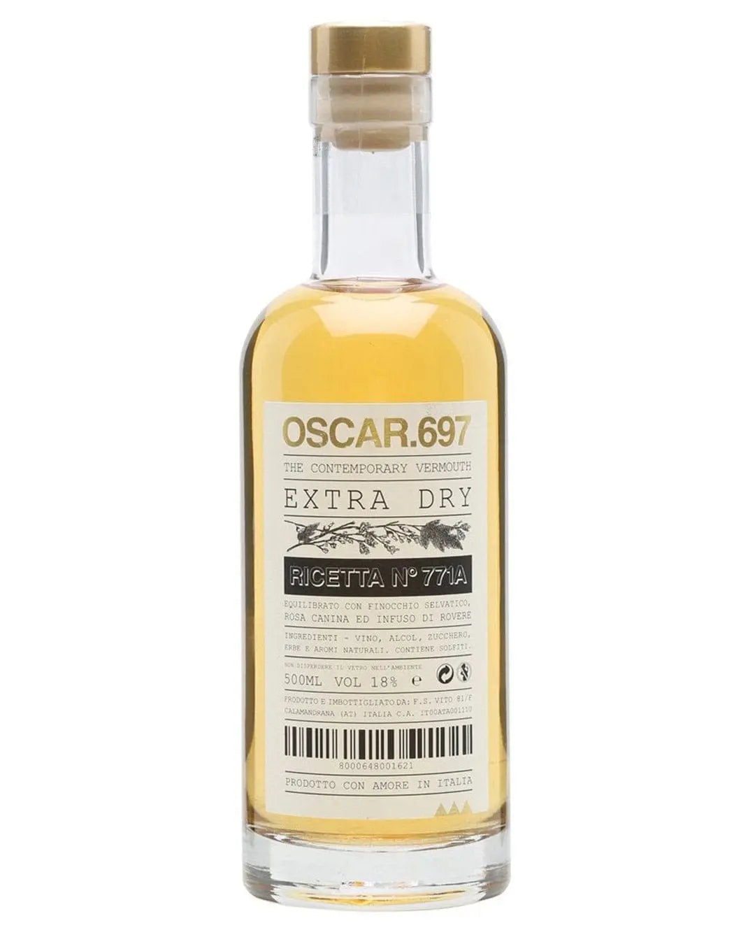 Oscar 697 Extra Dry Vermouth, 50 cl Fortified & Other Wines