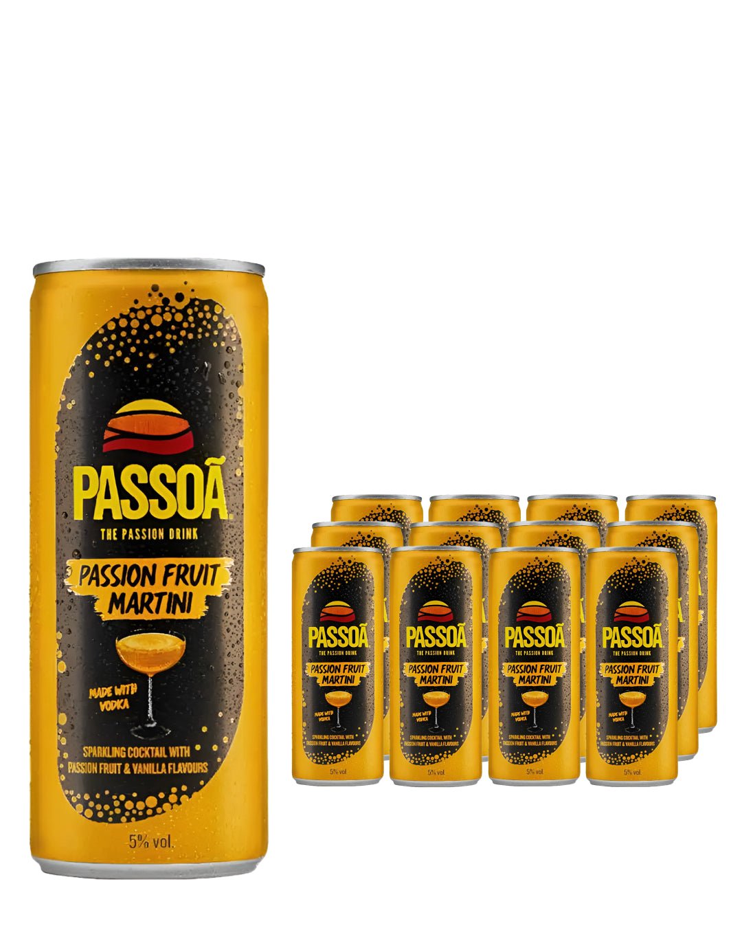 Passoa Passion Fruit Martini Can Multipack, 12 x 250 ml – The Bottle Club