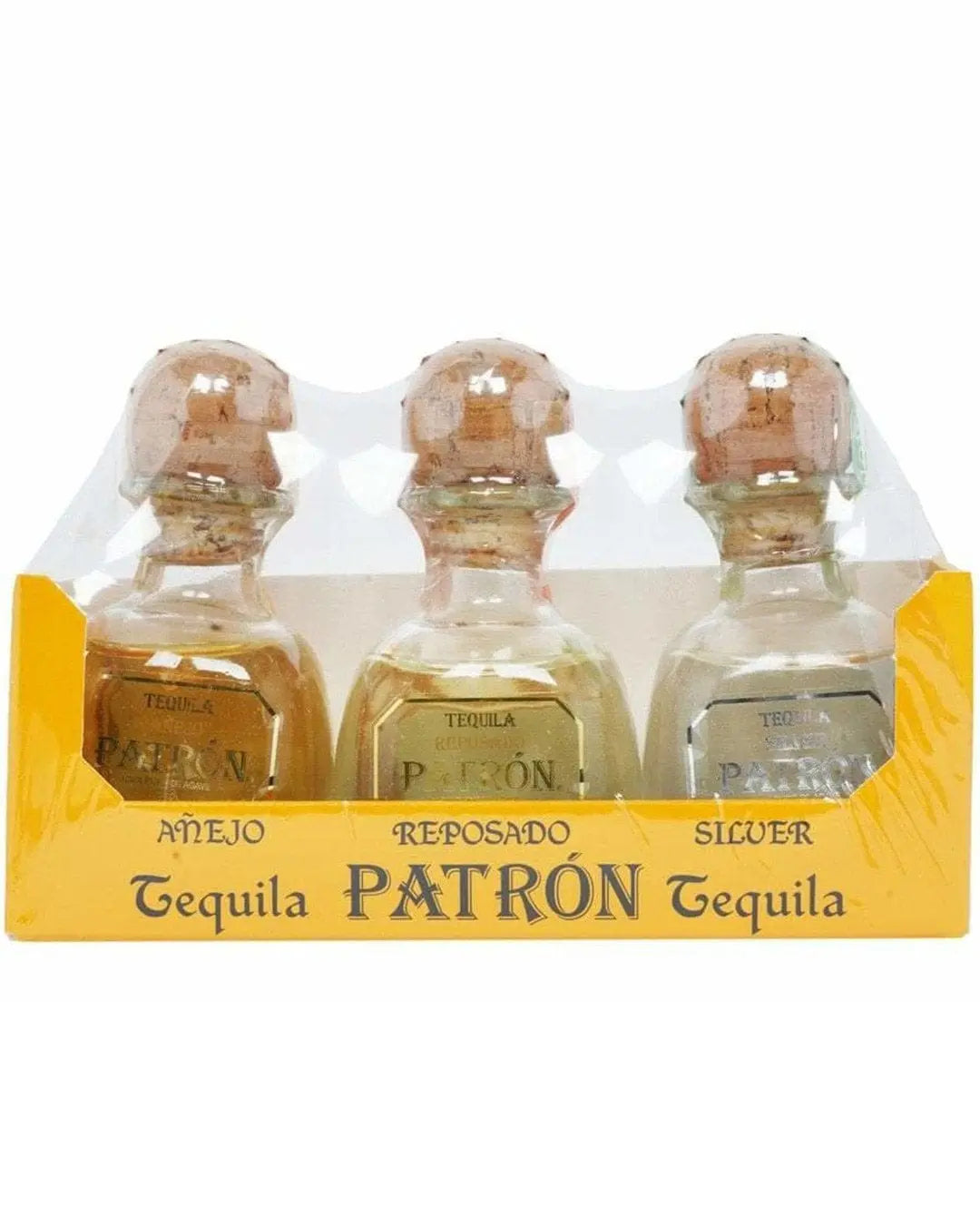 Patron Miniature Set Silver, Reposado, Anejo Tequila, 3 x 5 cl Spirit Miniatures