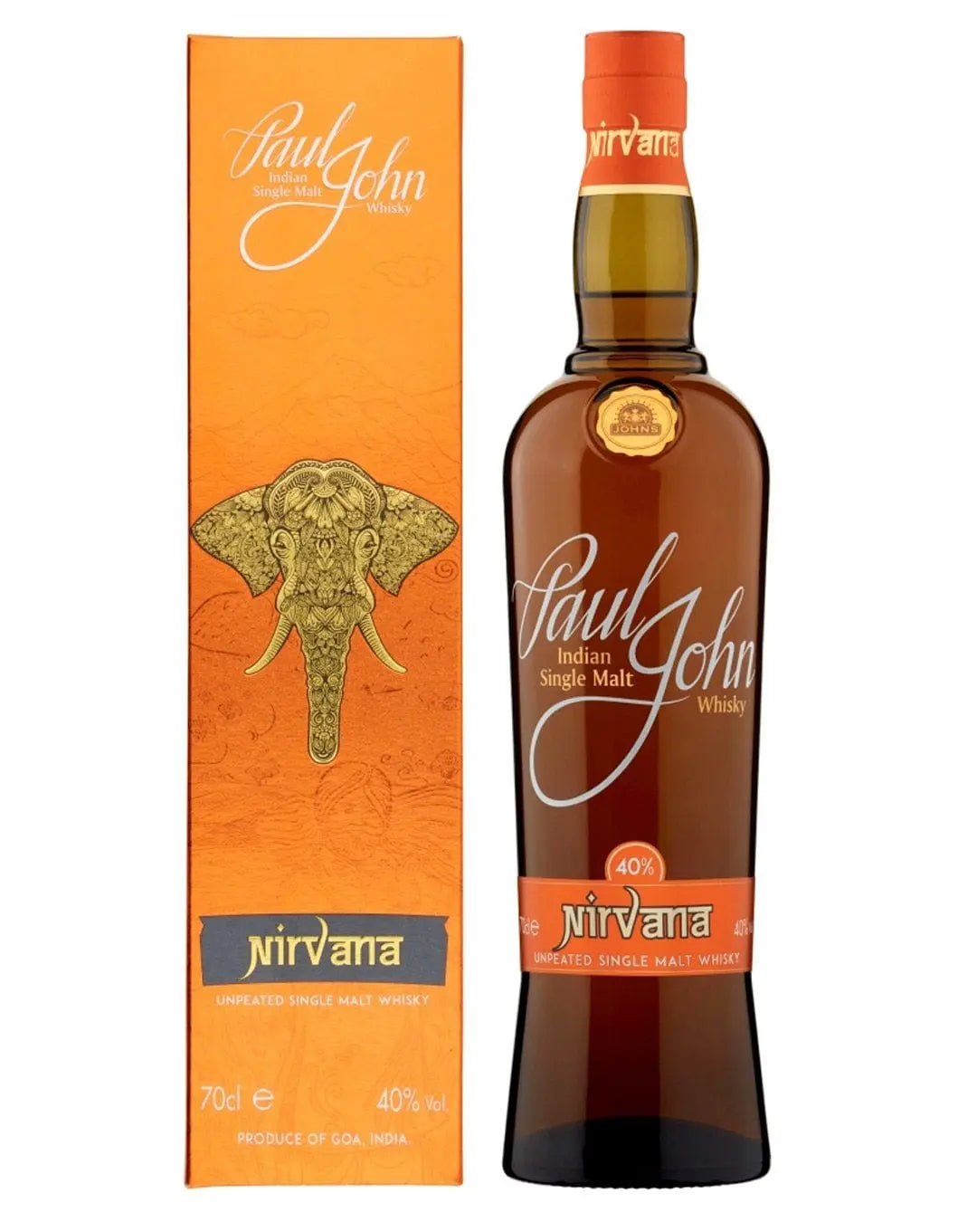 Paul John Nirvana Indian Single Malt Whiskey, 70 cl Whisky 8904014802730