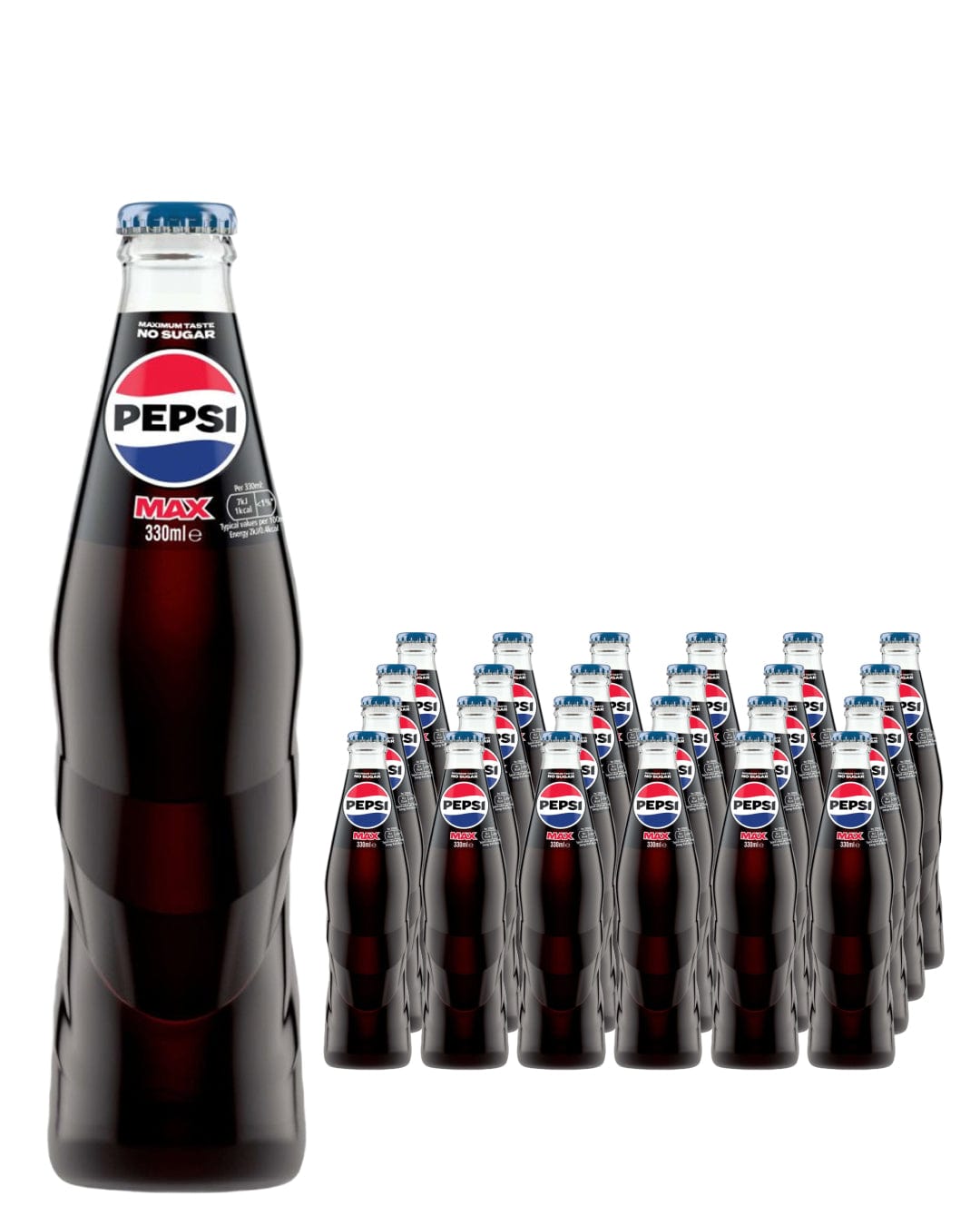Pepsi Max Glass Bottle Multipack, 24 x 330 ml – The Bottle Club