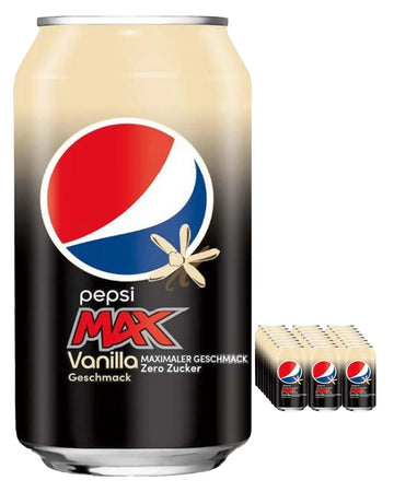 Pepsi Max Vanilla Can Multipack, 24 x 330 ml Soft Drinks & Mixers