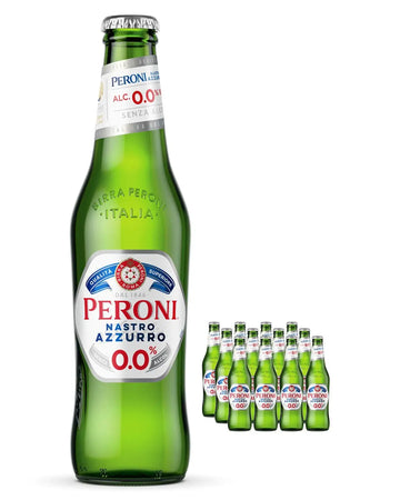 Peroni Nastro Azzurro 0.0 Alcohol Free Beer Multipack, 12 x 330 ml Beer