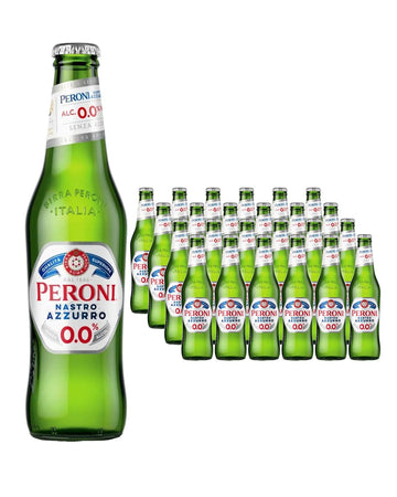 Peroni Nastro Azzurro 0.0 Alcohol Free Beer Multipack, 24 x 330 ml Spirits