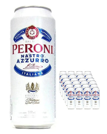 Peroni Nastro Azzurro Premium Lager Cans Multipack, 24 x 440 ml Beer